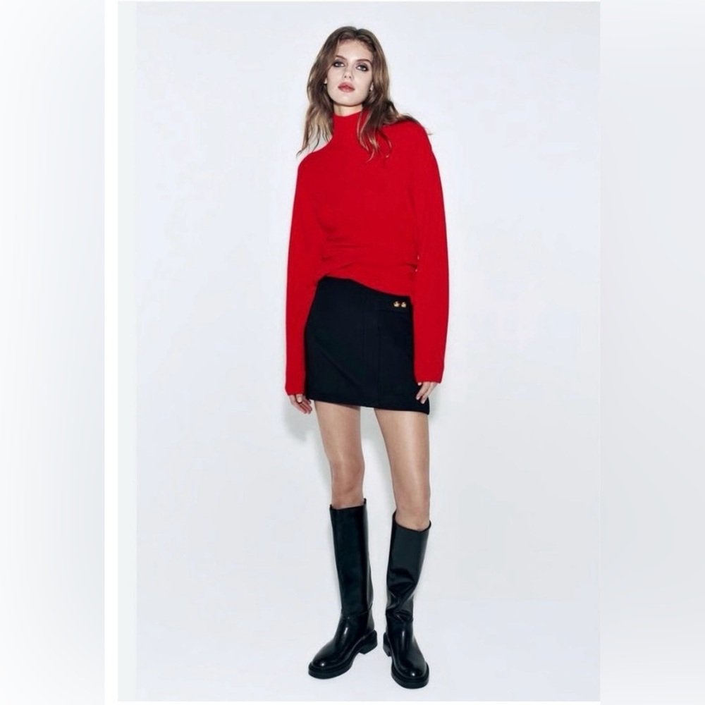 BUTTONED MINI SKIRT ZW COLLECTION